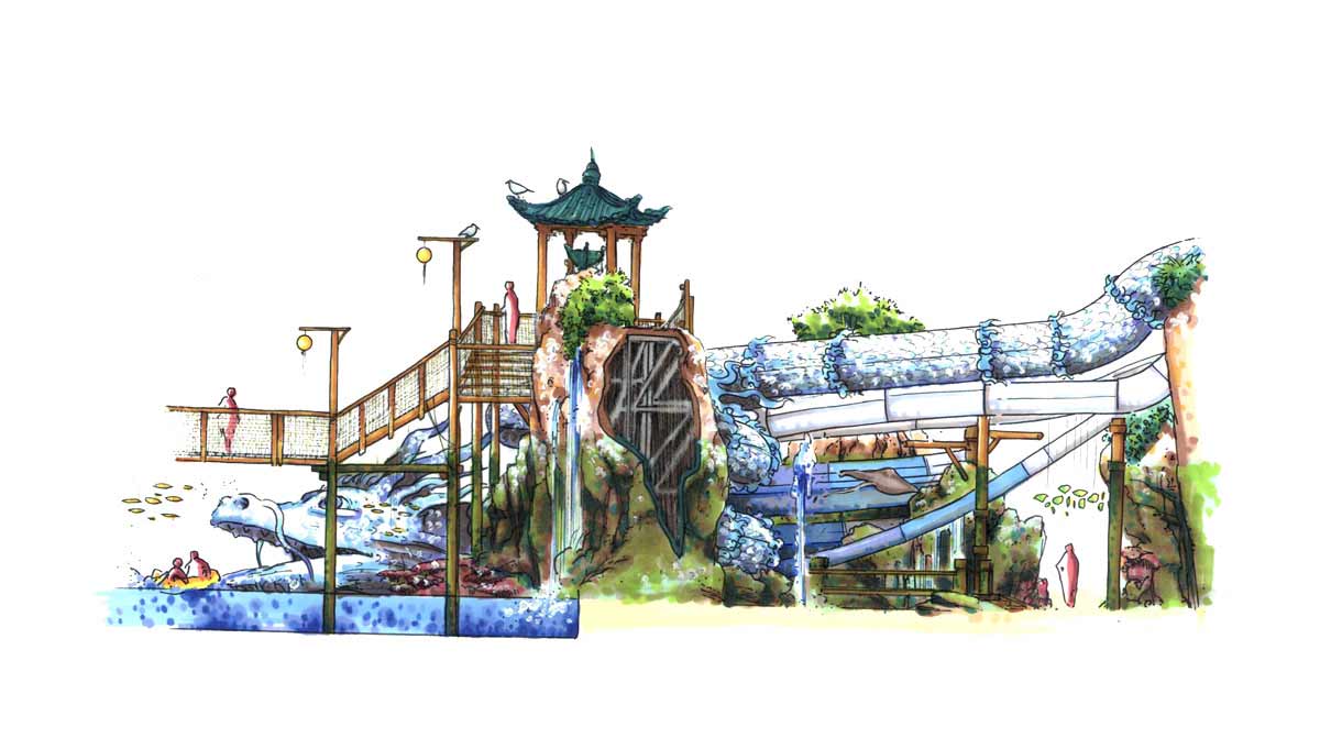 ilustración parque acuático3